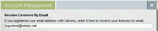Enter email address
