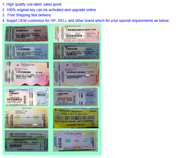 CoA Samples