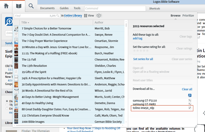 Copy all resources to Tolino